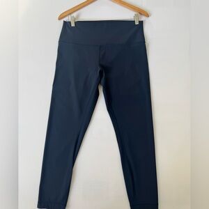Navy Blue High-Waisted Leggings